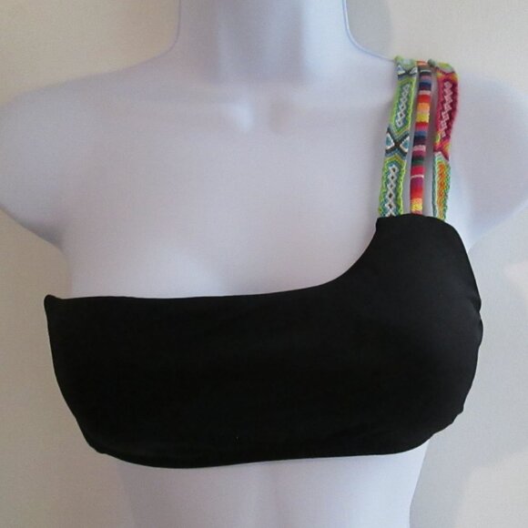 Isabella Rose One-Shoulder Bikini Set Maui Fit Bottom Friendship Bracelet NWT - Picture 6 of 11